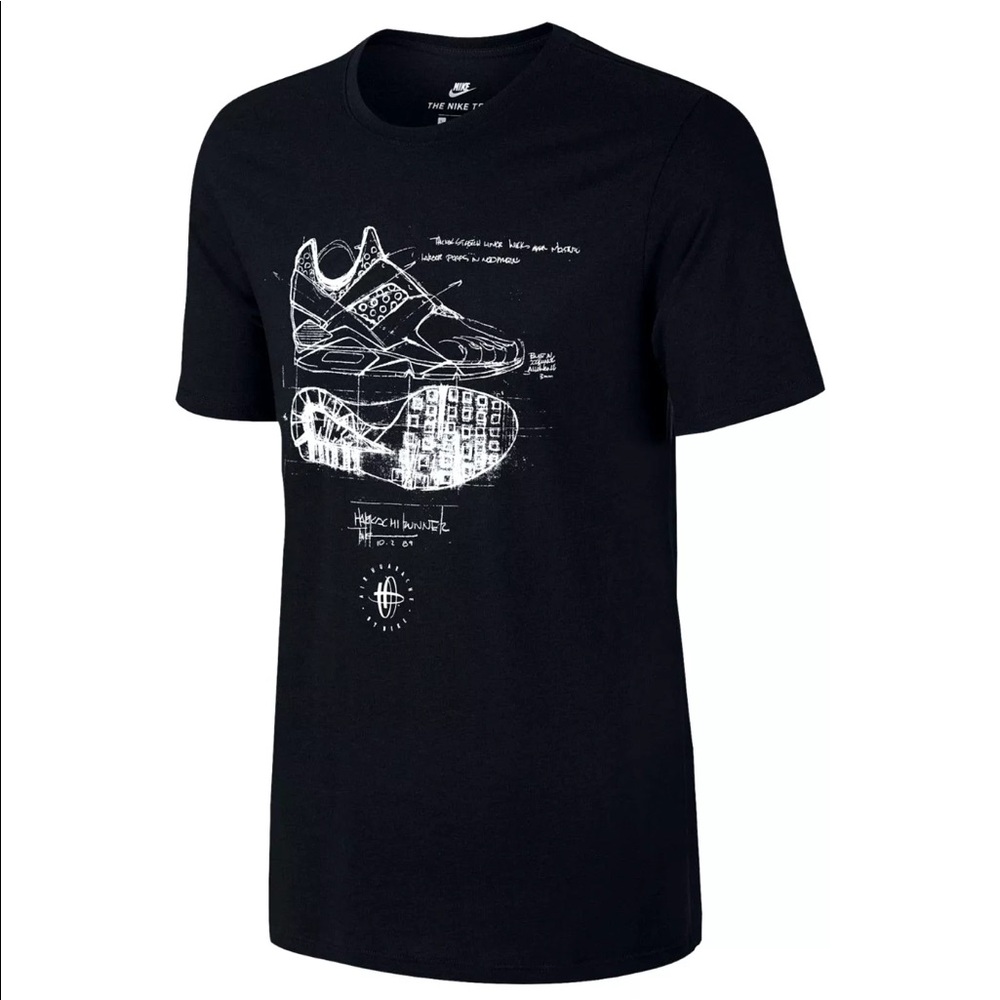 Nike Tri-Blend Huarache‎ Sketch T-Shirt Black White